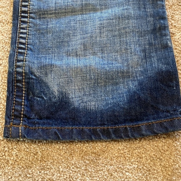 Zara 1975 Loose Fit Straight Low Rise Button Fly Mens Jeans Size W36 L34 TALL - Picture 6 of 16